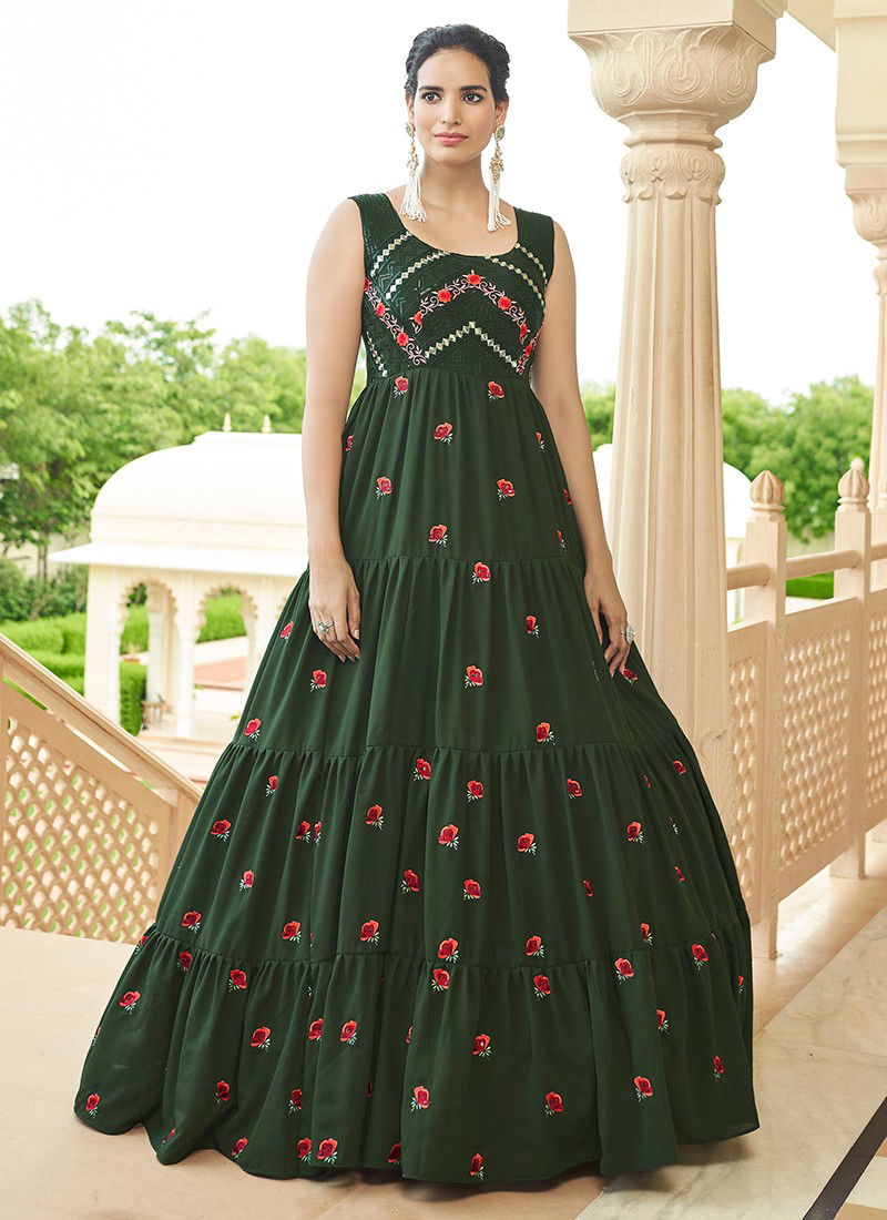 Kf Flory 24 New Latest Designer Festive Wear Long Georgette Anarkali Suit Collection